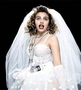Lourdes jako Madonna.