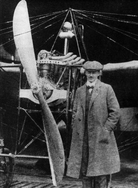 Jan Kašpar jako první z Čechů vzlétl letadlem.