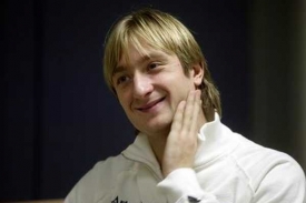 Ruský krasobruslař Jevgenij Pljuščenko.