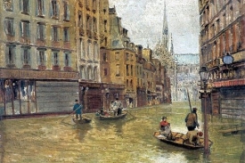 Záplavy v Paříži, rok 1910.