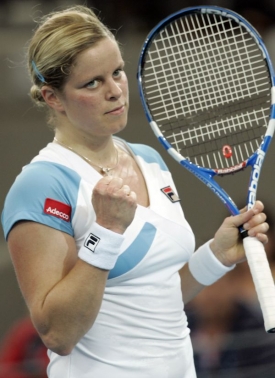 Kim Clijstersová v Brisbane porazila všechny své soupeřky.