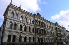 Dnešní sídlo Akademie věd na Národní třídě v Praze.