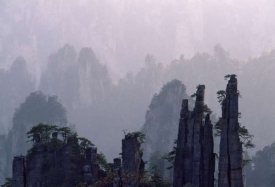 Malebná skaliska v provincii Chu-nan.