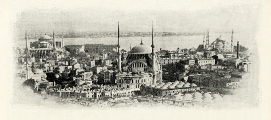 Pohled na Istanbul na přelomu 19. a 20. století.