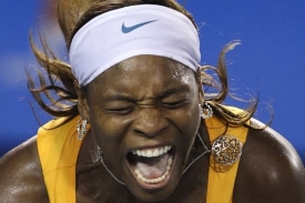 Serena Williamsová finále hodně prožívala.