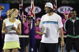 Jaroslav Levinský a Jekatěrina Makarovová si Australian Open užili.