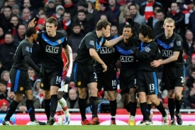 Manchester má další důvod k radosti (ilustrační foto po gólu Arsenalu)