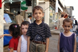 Kurdští chlapci v Diyarbakiru.