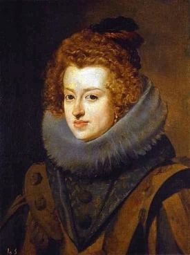 Portrét španělské královny Marie Anny Habsburské.