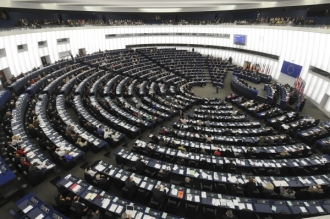 Plénum Evropského parlamentu.