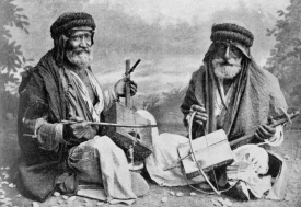 Beduínští hudebníci a zpěváci.