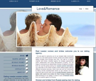 Webové stránky s nabídkou ruských nevěst.