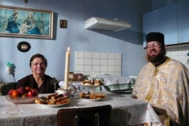 Hrdina filmu Osadné - pravoslavný kněz.
