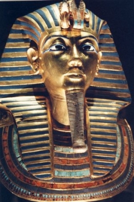 Tutanchamonův sarkofág.