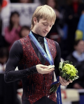 Jevgenij Pljuščenko se nedokázal se stříbrnou medailí smířit.