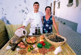 Slow food restaurace v portugalské Algarve.