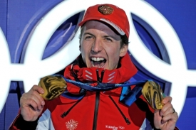 Švýcarský olympijský skokan Simon Ammann.