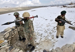 Pákistánské stanoviště na hranici s Afghánistánem.