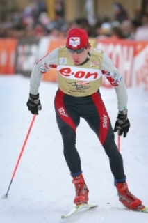 Lukáš Bauer v závodu Tour de Ski.
