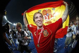 Španěl Fernando Torres, autor jediného gólu finále Eura.