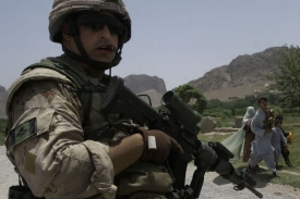 Kanadský voják na jihu Afghánistánu.