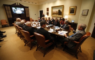 Bezpečnostní konference v Bílém domě.