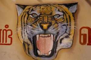 Znak tamilských Tygrů.