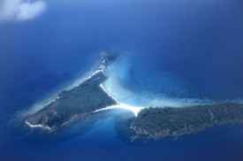 Letecký pohled na Andamany - Nikobary.