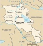 Mapa Arménie