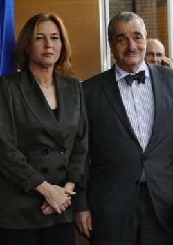 Ministr Schwarzenberg s izraelskou ministryní zahraničí Livniovou.