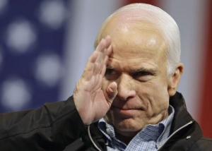 John McCain na mítinku v Ohiu.