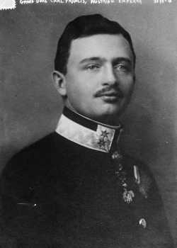 Arcivévoda Karel František, host květinového korza.