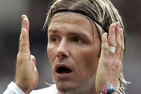 Anglický záložník David Beckham