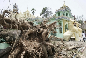 Nargis, který se přehnal přes Barmu, způsobil obrovské škody.