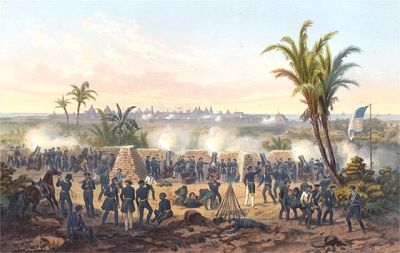 Výjev z bitvy o Veracruz