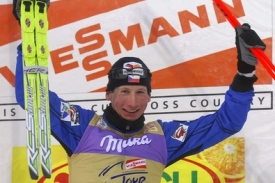 Lukáš Bauer po sobotním triumfu ve 2. etapě Tour de Ski.