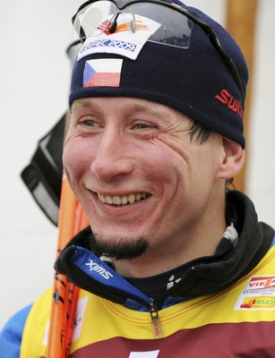 Vítěz Světového poháru v běhu na lyžích Lukáš Bauer.