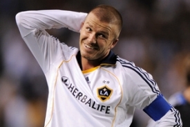 Anglický fotbalista ve službách Los Angeles Galaxy David Beckham.