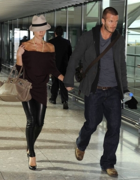 David Beckham s manželkou Victorií.
