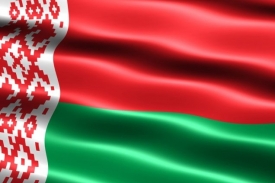 Běloruská vlajka.