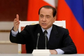 Silvio Berlusconi v Moskvě.