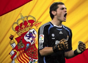 Iker Casillas, zast&aacute;nce kastil&scaron;tiny jako prim&aacute;rn&iacute;ho jazyka &Scaron;panělska.