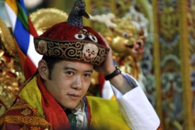 Korunovace bhútánského krále Vangčuka.
