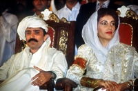 Svatba Zardárího s Bhuttovou, prosinec 1987 v Karáčí.