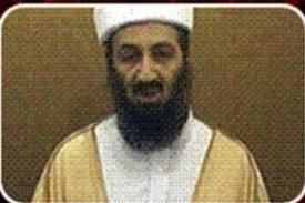Vůdce teroristů Bin Ladin.