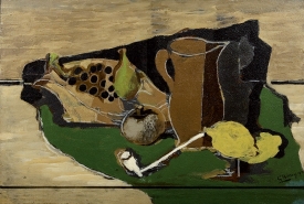 Georges Braque: Ovoce, džbán a dýmka (1924 až 1928).