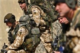Britská jednotka v Afghánistánu.