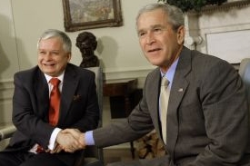 George Bush a Lech Kaczyński