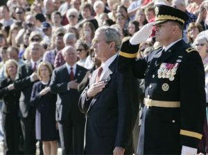 Americký prezident Goerge Bush na Dni veteránů
