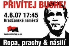 Takto zvou na demonstraci proti Bushovi čeští anarchisté